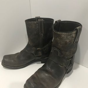Vintage Frye Moto Strap Boot.